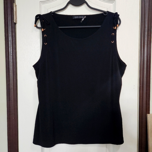 Ivanka Trump Tops - Ivanka Trump Black Tie Blouse, Size: XL Women's